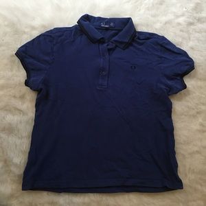 Women’s navy and black twin tipped Fred Perry